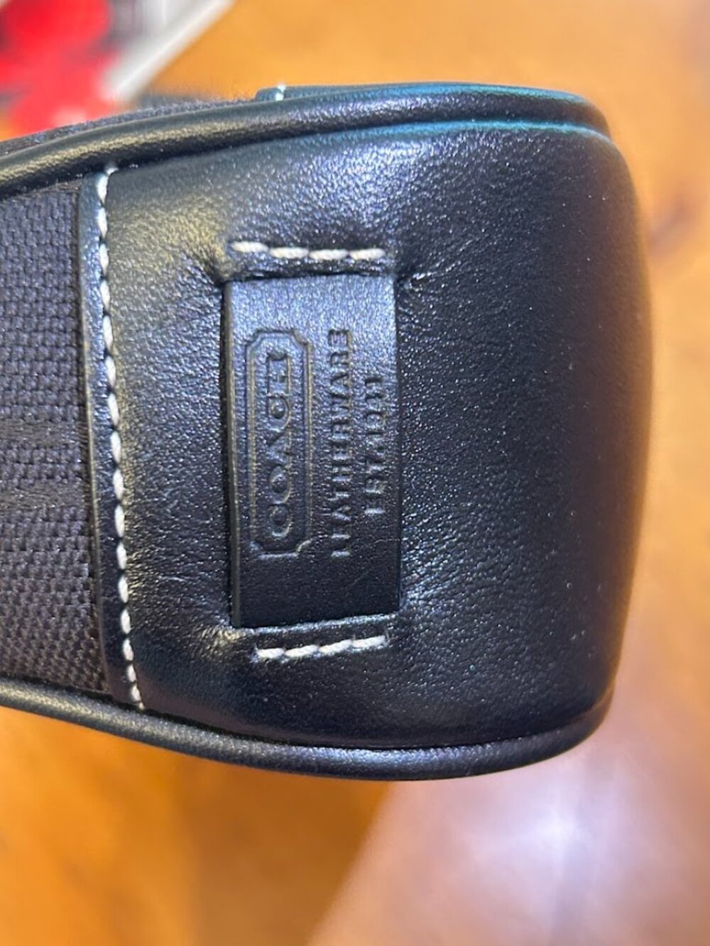 Vintage Archival Coach Black Monogram Demi Pouch 6094 Y2K Baguette - Picture 5 of 8